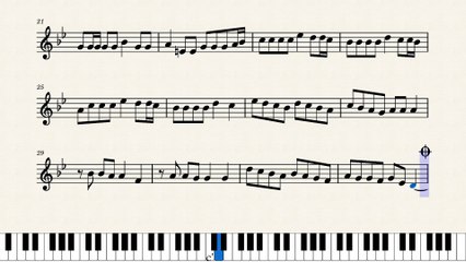 النوتة الموسيقية,,,,الكاملة,,, لرائعة محمد عبد المطلب,,, ما بيسألش عليا ابدا,,,, تدوين ماهر الغمرى