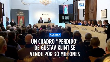 Un cuadro "perdido" del pintor Gustav Klimt se vende por 30 millones de euros