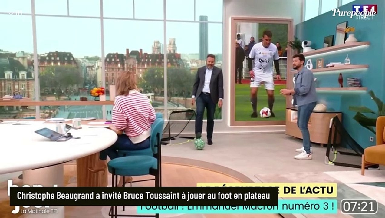 Christophe Beaugrand de retour dans "Bonjour !" mais déjà prié de quitter le plateau de la matinale de TF1 par Bruce Toussaint