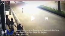 Vídeo mostra momento chocante de atropelamento de criança por motoqueiro em São Miguel dos Campos (1)