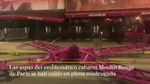 Las aspas del Moulin Rouge se caen en plena madrugada