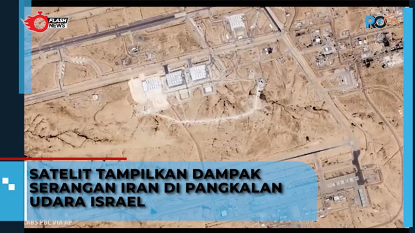 Satelit Tampilkan Dampak Serangan Iran di Pangkalan Udara Israel