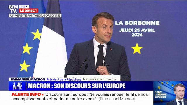 Emmanuel Macron sur l'Europe: Nous ne sommes pas allés assez loin