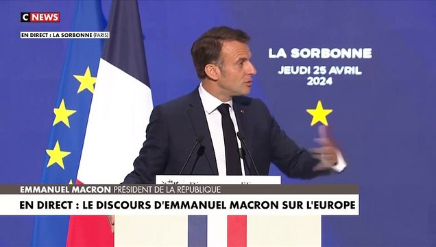 Discours d'Emmanuel Macron sur l'Europe à la Sorbonne: Nous n'avons pas tout réussi, il faut être lucide - Malgré les crises, jamais l'Europe n'a autant avancé