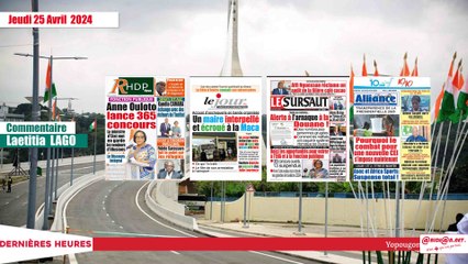 Titrologue 25 avril 2024/ Accusé d'escroquerie en bande organisée Un maire interpellé et écroué à la MACA