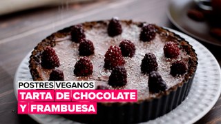 Postres veganos: prueba nuestra tarta de chocolate y frambuesas