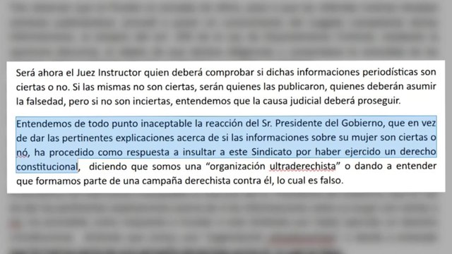 Manos Limpias dice que el juez debe comprobar si los datos de su denuncia son ciertos o no
