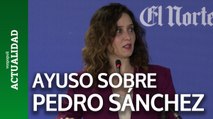 Reacción de Ayuso a la carta de Pedro Sánchez