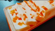 Easy Mango Jelly Milk Pudding Recipe  Easy & Delicious Mango