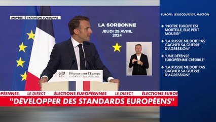 Emmanuel Macron : «Il faut bâtir une Europe en capacité de montrer qu’elle n’est pas le vassal des États-Unis»