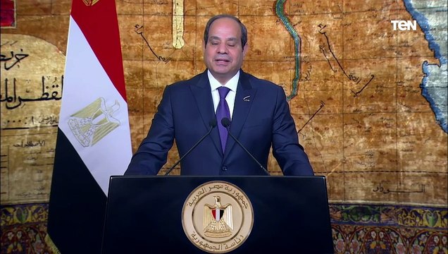 الرئيس السيسي: سيناء بقعة غالية من أرض مصر كانت دائما موضعا للاستهداف والعدوان