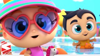 Swimming Song, Family At Swimming Pool & Nursery Rhyme for Kids