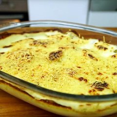 Gratin de pomme de terre à la béchamel carré