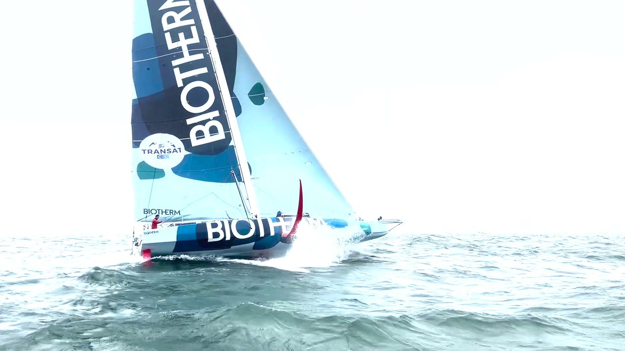 Paul Meilhat sur la Transat CIC à bord de Biotherm : Vidéo navigation