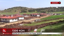 Gaziantep İslahiye'de afet konutlarının inşası sürüyor