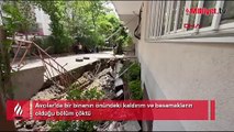 Avcılar'da kaldırım çöktü! Bina tedbir amacıyla boşaltıldı