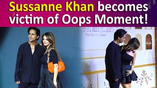 Hrithik Roshan's ex-wife Sussanne Khan narrowly Escapes Wardrobe Malfunction
