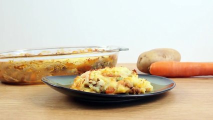 Hachis parmentier allégé aux petits pois et carottes