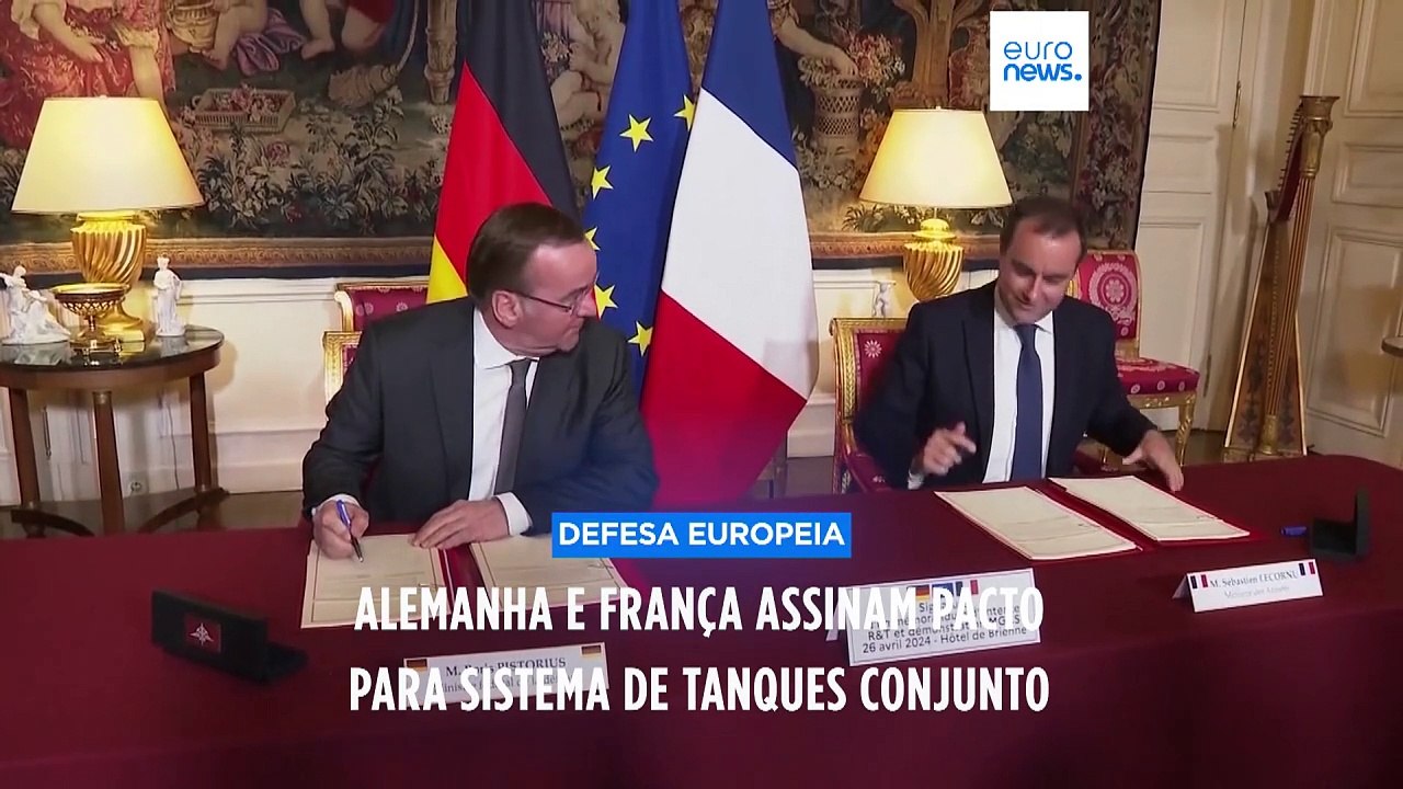 "Tanque do futuro": Ministros da Defesa da Alemanha e França assinam projeto de mil milhões de euros