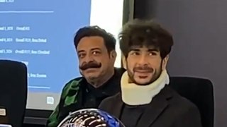 AEW owner Tony Khan wears neck brace for NFL Draft after ‘shaking off piledriver’