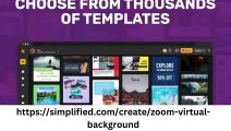 Transform Your Meetings: Simplified's Zoom Background Generator