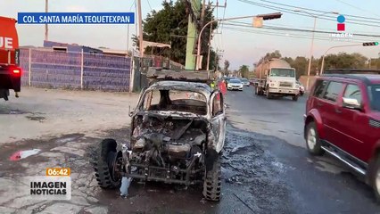 Auto ardió en llamas sin mayor explicación en Santa María Tequepexpan |  #ImagenNoticiasGDL con #RicardoCamarena
