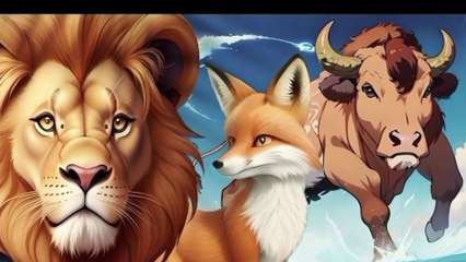 Bedtime Stories for Kids | The Traitorous Fox and the Arrogant Lion with the Bull.