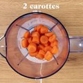 Smoothie carotte, orange et citron à moins de 200 calorie_carre