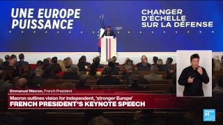 REPLAY: French President Macron's speech on the EU