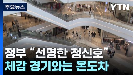 정부는 "선명한 청신호"...체감 경기와 온도차 / YTN