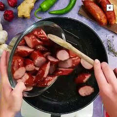 Rougail saucisses de la Re´union