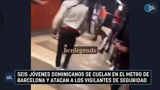 Seis jóvenes dominicanos se cuelan en el metro de Barcelona y atacan a los vigilantes de seguridad