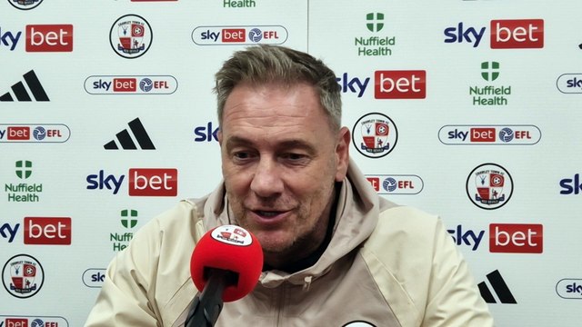 Crawley Town manager Scott Lindsey on 'the most important game' of his managerial career
