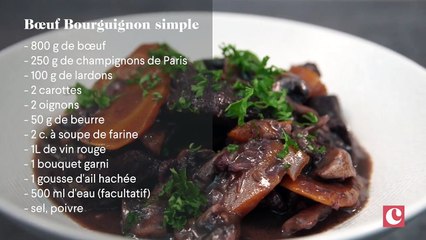 Boeuf Bourguignon simple