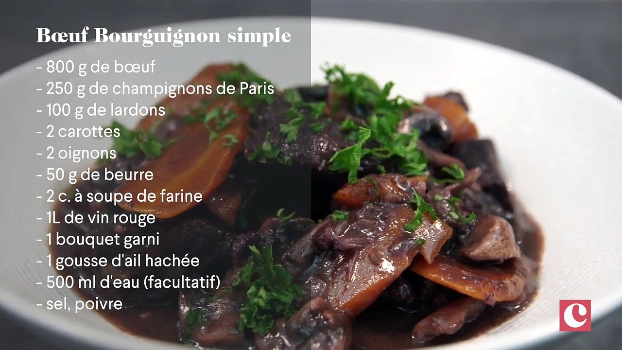 Boeuf Bourguignon simple