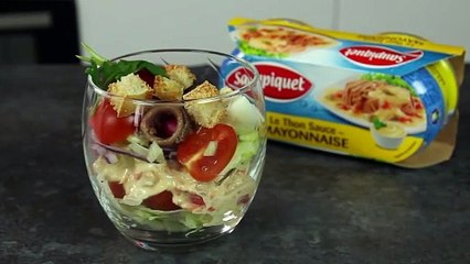 Verrine ape´ro saveurs pan bagnat nic¸ois