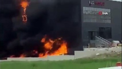 Ankara'da sanayi bölgesinde yangın: Dumanlar gökyüzünü kapladı