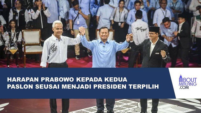 PRABOWO UCAPKAN TERIMA KASIH KEPADA SELURUH JAJARAN PILPRES 2024