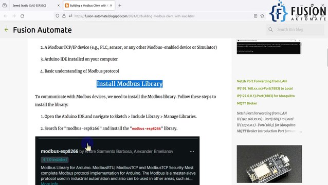 How to Create Modbus TCP Client using XIAO ESP32C3 to Read Holding Register of Modbus TCP/IP Device