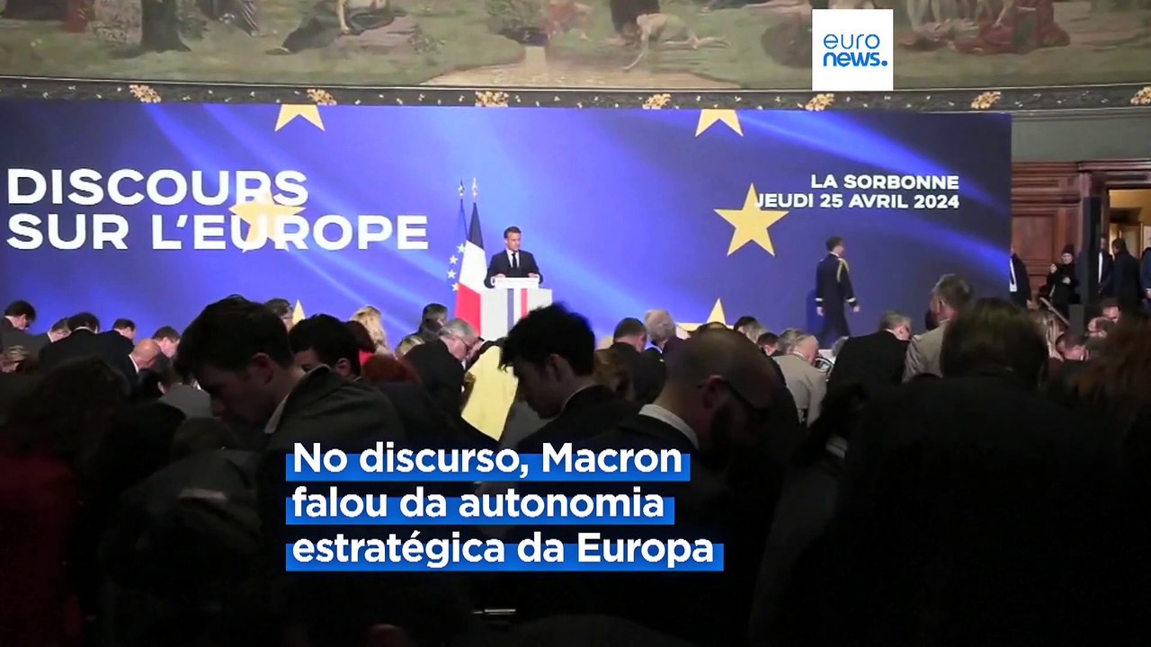Emmanuel Macron: "A Europa pode morrer"