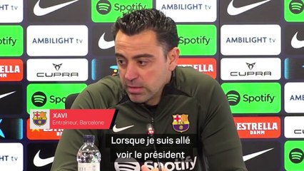 Xavi : "J'ai ressenti plus de confiance"