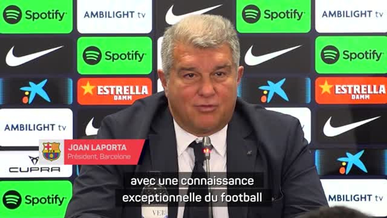 Barcelone - Laporta : "Xavi, une personne extraordinaire"