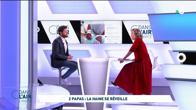On traite mon fils de 'sac à patates' : Christophe Beaugrand évoque les messages homophobes qu'il a reçu sur le plateau de C dans l'air
