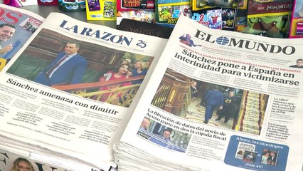 Oposición en España acusa a Pedro Sánchez de dar un "espectáculo" ante el mundo