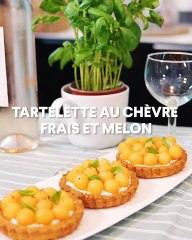 Tarte chèvre frais et melon