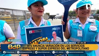 Metropolitano anuncia cambios: ATU fusionó rutas de “Expreso” y “Súper expreso” para brindar un mejor servicio a usuarios