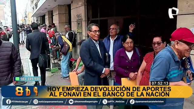 Adultos mayores forman largas colas tras inicio de cobro de aportes del Fonavi en Cercado de Lima