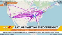 Taylor Swift no es nada Ecofriendly. Todo esto es lo que viajaron sus dos aviones privados el 2023