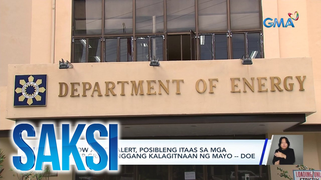 Yellow at red alert, posibleng itaas sa mga power grid hanggang kalagitnaan ng Mayo -- DOE | Saksi