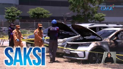 2 sasakyang posibleng pinagmulan ng sunog sa parking terminal ng NAIA, tinututukan ng imbestigasyon | Saksi
